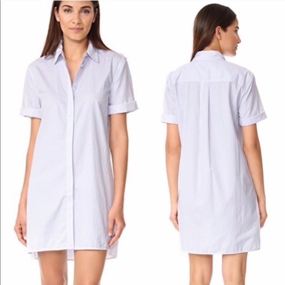 Equipment Dresses & Skirts - Equipment Mirelle Stripe Shirt Dress Cotton Sz M